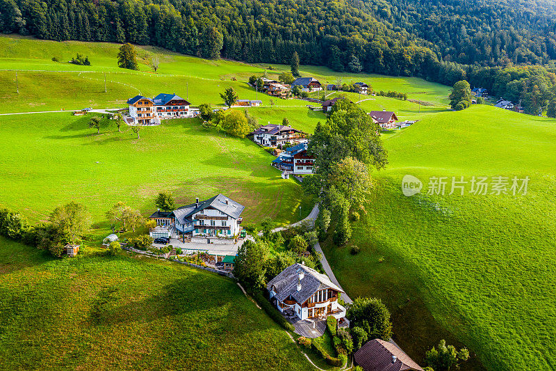 圣沃尔夫冈和小镇圣沃尔夫冈im Salzkammergut，上奥地利，奥地利，欧洲